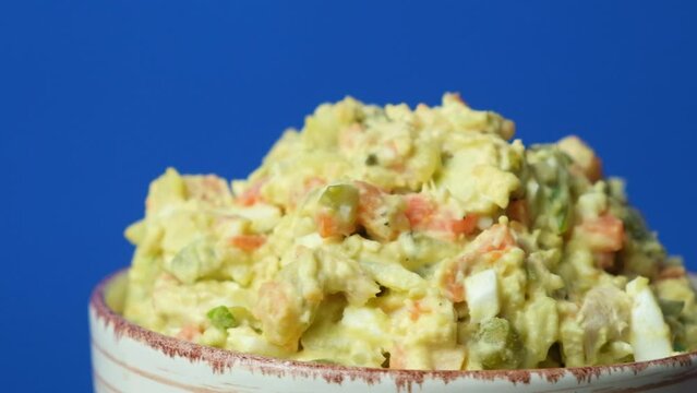 Olivier russian salad - a classic recipe with mayonnaise, an incredible taste, homemade recipe.