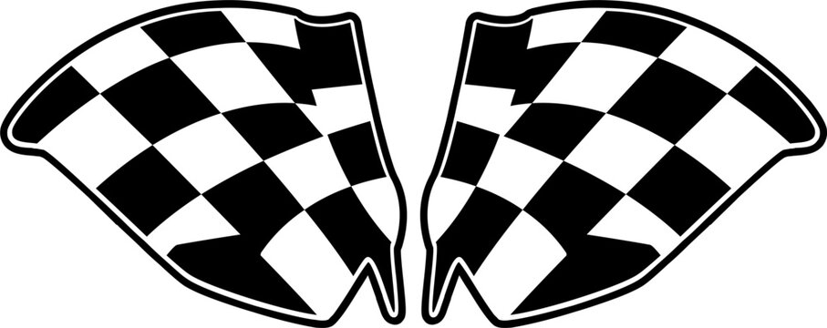 racing flag icon flat vector