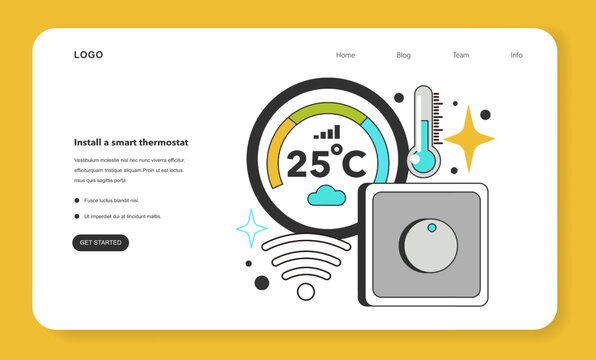 Install A Smart Thermostat For Energy Efficiency At Work. How To Low Office