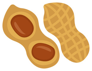 nut flat icon Allergen food