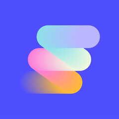 3d abstract colorful twisted liquid shapes. Creative design elements. Modern gradient shapes elements for banner, background, poster, bruchure, web, flyer.  