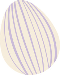 Easter decorative eggs flat icon