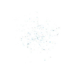 Cartoon glass debris isolated transparent backgound 3d rendering