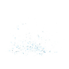 Cartoon glass debris isolated transparent backgound 3d rendering