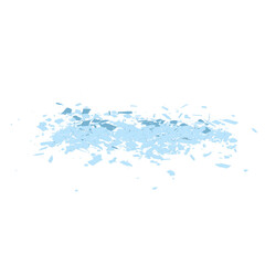 Cartoon glass debris isolated transparent backgound 3d rendering