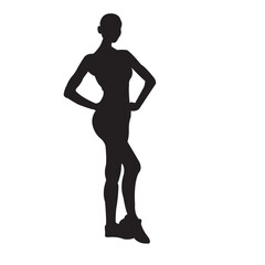 Fototapeta na wymiar silhouette of a woman
