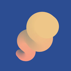 3d abstract colorful twisted liquid shapes. Creative design elements. Modern gradient shapes elements for banner, background, poster, bruchure, web, flyer.  