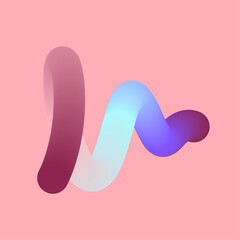 3d abstract colorful twisted liquid shapes. Creative design elements. Modern gradient shapes elements for banner, background, poster, bruchure, web, flyer.  
