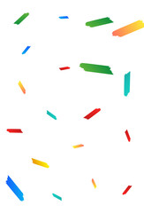 Happy Brush Effect Vector White Background.