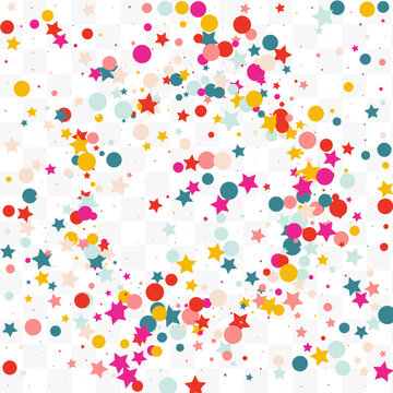 Rainbow Round Flying Vector Transparent