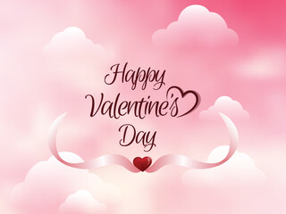 Happy valentine's day celebration background design