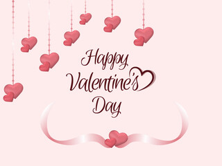 Happy valentine's day celebration background design