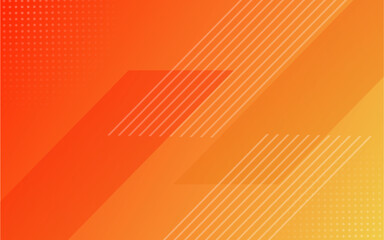 Abstract orange stripe shape with futuristic concept background