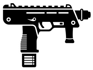 Automatic pistol SVG, Gun SVG, Weapon SVG, Automatic gun SVG, Cartoon gun SVG	