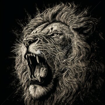 How to draw a lion (roaring). Please follow! #fyp #foryou #foryoupage ... |  TikTok