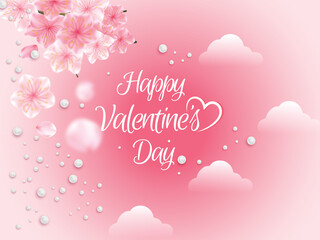 Happy valentine's day celebration background design