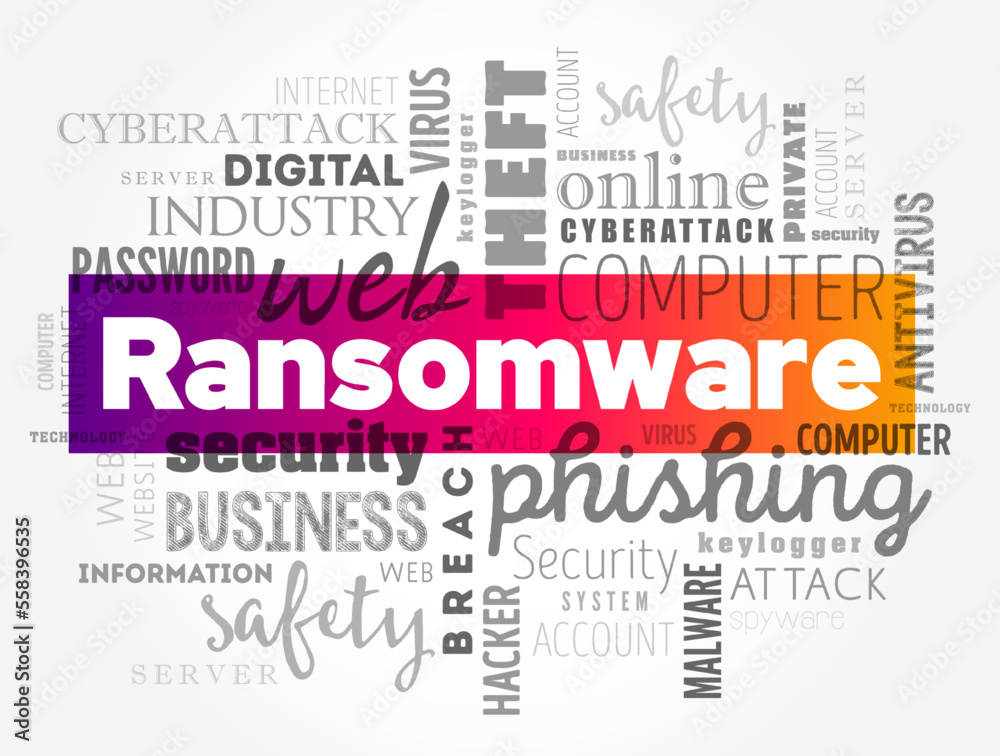 Poster ransomware is an ever-evolving form of malware designed to encrypt files on a device, word cloud con