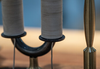 loading coil of old telegraph machine.