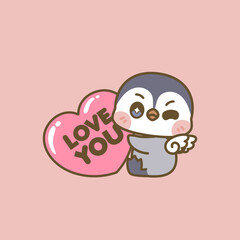 CUTE KAWAII ANIMALS CELEBRATE VALENTINE