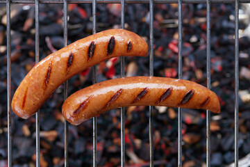 Grilled sausages