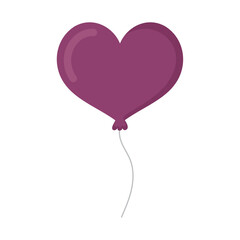 Plakat heart balloon icon