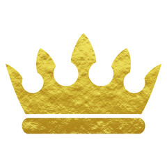 gold foil crown illustration