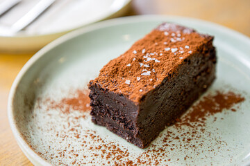 piece of cake with chocolate