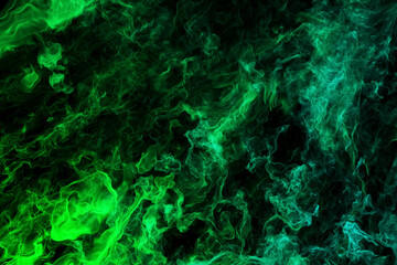 Obraz na płótnie Canvas Green nebula smoke. Abstract fog 3d rendering
