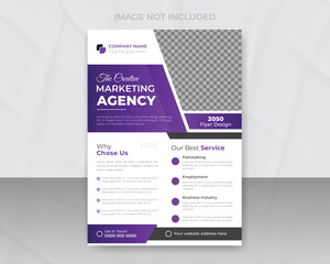 Corporate business flyer template design