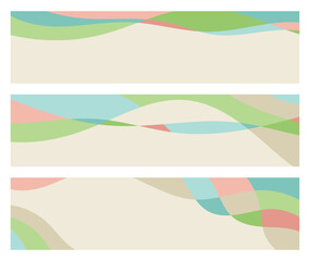 Geometric banners abstract with copy space, web backgrounds set