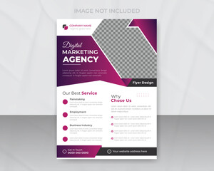 Corporate business company flyer template design