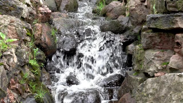 Small waterfall in the city park (176)