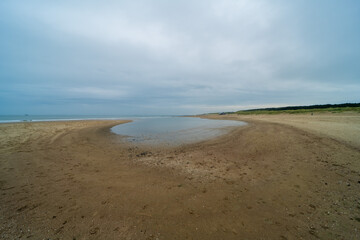 The beach at the Verdronken Zwarte Polder, the Netherlands