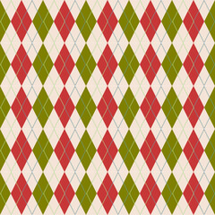 colorful seamless geometric pattern with argyle