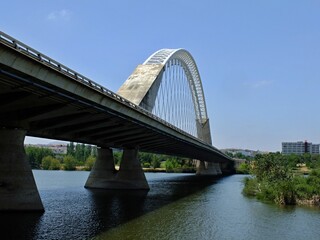 Obraz premium Lusitania bridge in Merida, Extramadurab - Spain 