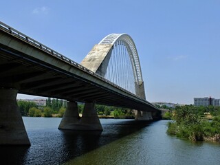 Lusitania bridge in Merida, Extramadurab - Spain 