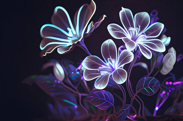glowing flower,background with flower,abstract flower background
