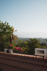 Greek Floral Rooftop View