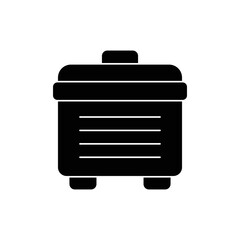 rice cooker icon. solid icon
