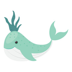 cute whale icon