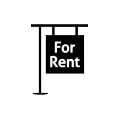 sign for rent vector icon.