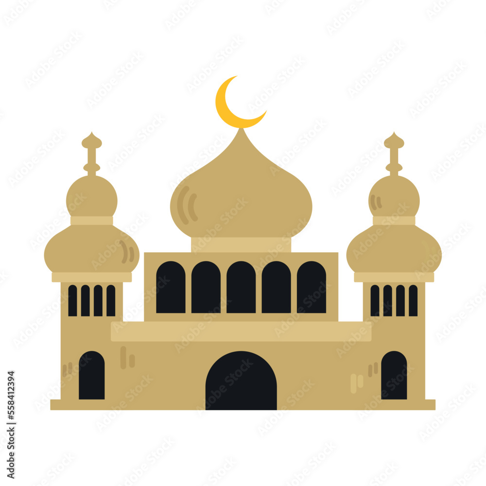 Canvas Prints mosque icon design