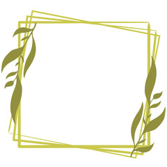 wreath square frame