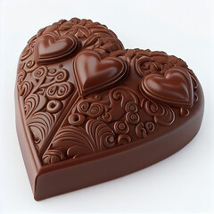 Close up shot of Chocolate for Valentine's Day background with copy space. Gift ideas for Valentine.