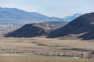 View of Altay mountains in the autumn