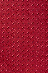Corrugated metal surface with diamond plate texture. The diamond steel metal sheet.  Pattern of old...