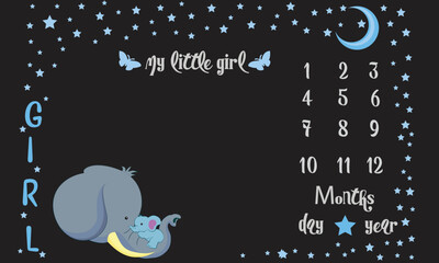 baby milestones blanket for cute babies 