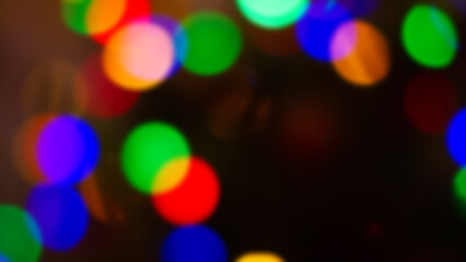 Multi-Color Bokeh Light Art