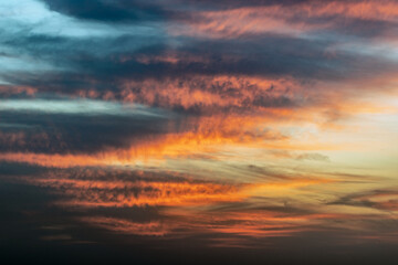 Hintergrund aus abendlichen Sonnenuntergang 