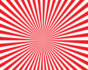 red sunburst background